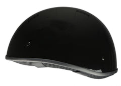 Milwaukee Helmets Bare Bones Glossy Black Half Motorcycle Helmet DOT Approved MPH9711DOT
