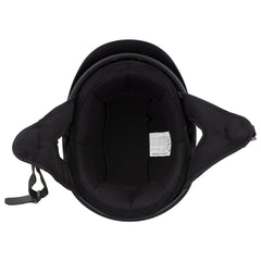 Milwaukee Helmets Momentum Matte Black Half Face Motorcycle Helmet w/ Drop Down Visor DOT Approved MPH9718DOT