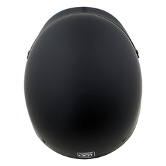 Milwaukee Helmets Momentum Matte Black Half Face Motorcycle Helmet w/ Drop Down Visor DOT Approved MPH9718DOT