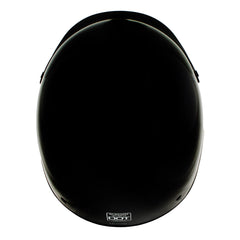 Milwaukee Helmets MPH9719DOT Momentum DOT Black Half Face Motorcycle Helmet Biker w/ Drop Down Visor