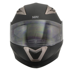 Milwaukee Performance Helmets MPH9804DOT Matte Black Modular Racing Helmet with Drop Down Tinted Visor