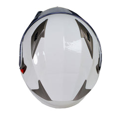 Milwaukee Helmets MPH9807DOT Ionized Gloss White Advanced Motorcycle Modular Helmet Biker w/ Drop Down Visor