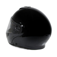 Milwaukee Helmets MPH9813DOT Gloss Black Menace DOT Approved Motorcycle Modular Helmet w/ Drop Down Visor