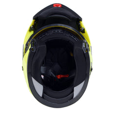 Milwaukee Helmets MPH9819DOT Breeze Green Advanced Motorcycle Modular Helmet Biker w/ Drop Down Visor