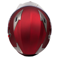 Milwaukee Helmets MPH9826DOT Ionized Flat Red Advanced Motorcycle Modular Helmet w/ Drop Down Visor