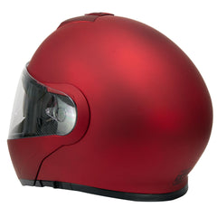 Milwaukee Helmets MPH9827DOT Cypher Flat Red Advanced Motorcycle Modular Helmet w/ Drop Down Visor