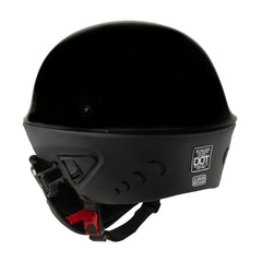 Milwaukee Helmets MPH9831DOT Rascal 3/4 Open Face Gloss Black 2 in 1 Motorcycle Helmet Biker