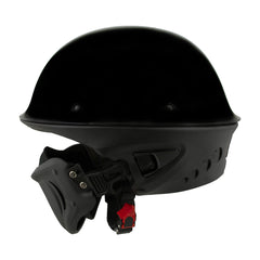 Milwaukee Helmets MPH9831DOT Rascal 3/4 Open Face Gloss Black 2 in 1 Motorcycle Helmet Biker