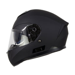 Milwaukee Helmets MPH9835DOT Sweeper Flat Black Advanced Motorcycle Full Face Helmet Biker w/ Drop Down Visor