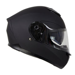 Milwaukee Helmets MPH9835DOT Sweeper Flat Black Advanced Motorcycle Full Face Helmet Biker w/ Drop Down Visor