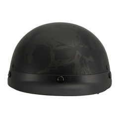 Milwaukee Helmets MPH9873N Novelty Gathering of Skulls Matte Black Half Helmet