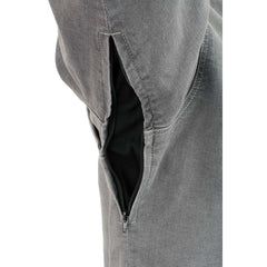 Milwaukee Leather MPM1621 Men's Grey CE Armored Long Sleeve Motorcycle Riders Shirt w/ Reinforced w/ Aramid Fibers