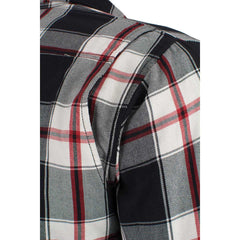 Milwaukee Leather MPM1635 Men’s Armored Riding Flannel – Full Aramid Fiber Lined, CE Shoulder/Elbow Armor