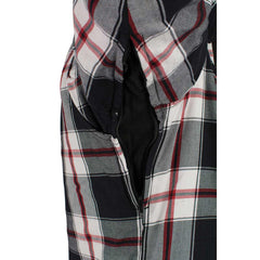 Milwaukee Leather MPM1635 Men’s Armored Riding Flannel – Full Aramid Fiber Lined, CE Shoulder/Elbow Armor