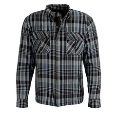 Milwaukee Leather MPM1636 Men’s Armored Riding Flannel – Full Aramid Fiber Lined, CE Shoulder/Elbow Armor