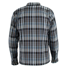 Milwaukee Leather MPM1636 Men’s Armored Riding Flannel – Full Aramid Fiber Lined, CE Shoulder/Elbow Armor