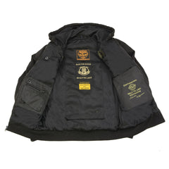 Milwaukee Leather Men's Streetguard Black CE Armored Riding Hoodie, Shoulder and Elbow Armor - MPM1788