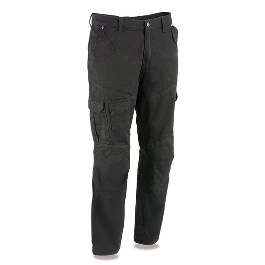 Milwaukee Leather MPM5591 Men's Republic Black CE Armored Motorcycle Denim Jeans Pants Reinforced w/ Aramid Fibers
