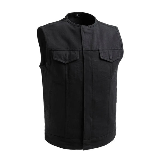 FIM624TWILL-No Limit - Men's Motorcycle Twill Vest