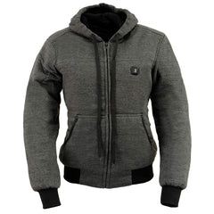 Nexgen Heat MPL2713SET Women Grey 'Heated' Front Zipper Fiery Hoodie Jacket for Outdoor Activities