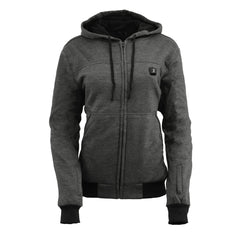 Nexgen Heat NXLL2717DUAL Women's Grey Heated Hoodie w/ Dual Power Technology - Jacket for Winter w/ Battery Pack