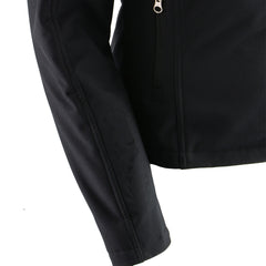 Nexgen Heat NXL2760SET Women's Black 'Heated' Soft Shell Jacket Front Zipper - Warming Jacket for Hiking Riding