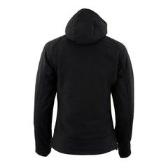 Nexgen Heat NXL2767SET Women's Black Ruffled Heated Soft Shell Jacket with Detachable - for Winter Cold Weather Riding Outdoors