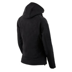 Nexgen Heat MPL2767SET Women's Black Soft Shell Heated Jacket with Detachable Hood (Included Rechargeable 10000mAh Battery)