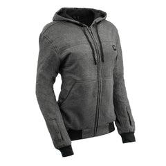 Nexgen Heat MPL2717DUAL Women's Grey Heated Hoodie w/ Dual Power Technology - Jacket for Winter w/ Battery Pack