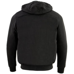 Nexgen Heat Men’s Black Heated Hoodie Jacket – Winter Motorcycle Riding Gear for Cold Outdoors MPM1713SET