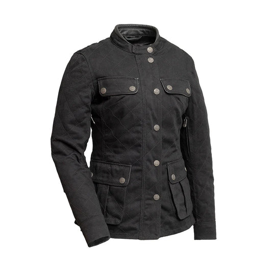 FIL120TWILL-Outcast - Women's Twill Motorcycle Jacket