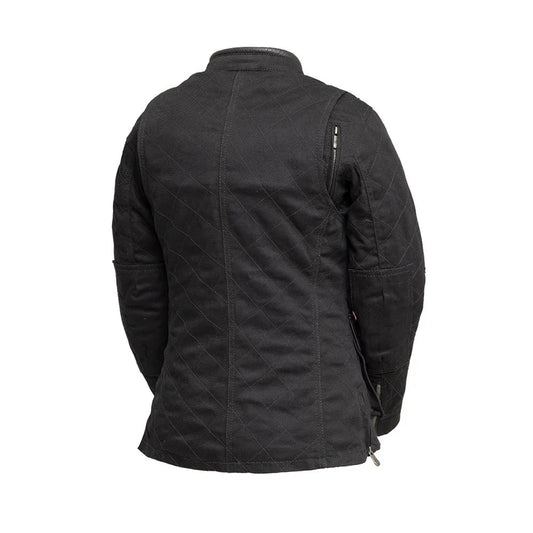 FIL120TWILL-Outcast - Women's Twill Motorcycle Jacket