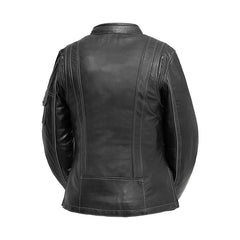 FIL171CDMZ-BLK-Outlander - Women's Motorcycle Leather Jacket