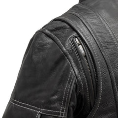 FIL171CDMZ-BLK-Outlander - Women's Motorcycle Leather Jacket