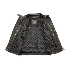 FIL171CDMZ-BLK-Outlander - Women's Motorcycle Leather Jacket