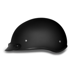 D1-B D.O.T. DAYTONA SKULL CAP - DULL BLACK