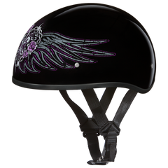 D6-BWH D.O.T. DAYTONA SKULL CAP - W/ BARBED WIRE HEART