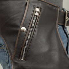 FIM840CDM-BRNB-Patriot Chaps with Snap Out Liner - Unisex