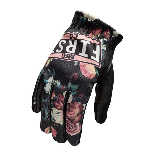FI232-PM-Pink Flower Women's Clutch Gloves
