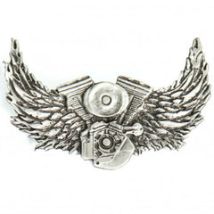 Milwaukee Leather PNA1032 Motor and Wings Pin