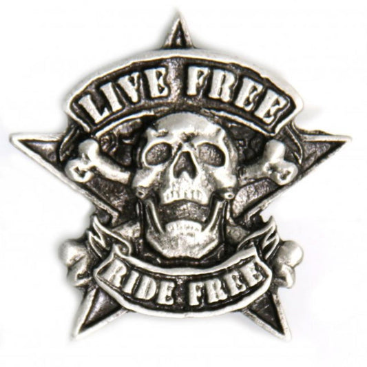 Milwaukee Leather PNA1150 Camo Skull Pin