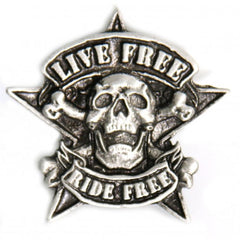 Milwaukee Leather PNA1150 Camo Skull Pin