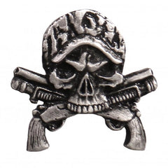 Milwaukee Leather PNA1299 Camo Skull Guns Pin