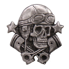 Milwaukee Leather Aviator Skull Pin PNA1300