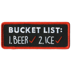 Hot Leather Bucket List Patch