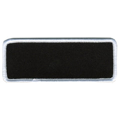Hot Leathers Blank with White Trim 4" x 1.5" Patch