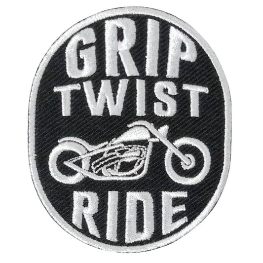 Hot Leathers Grip Twist Ride 3" X 3" Embroidered Patch PPW1105