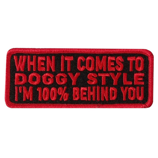 Hot Leathers Doggie Style 4" X 1.5" Embroidered Patch PPW1165