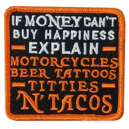 Hot Leathers If Money 3" X 2.8" Embroidered Patch PPW1238