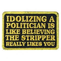 Hot Leathers Politician Stripper 3.5 X 2.3" Embroidered Patch PPW1293